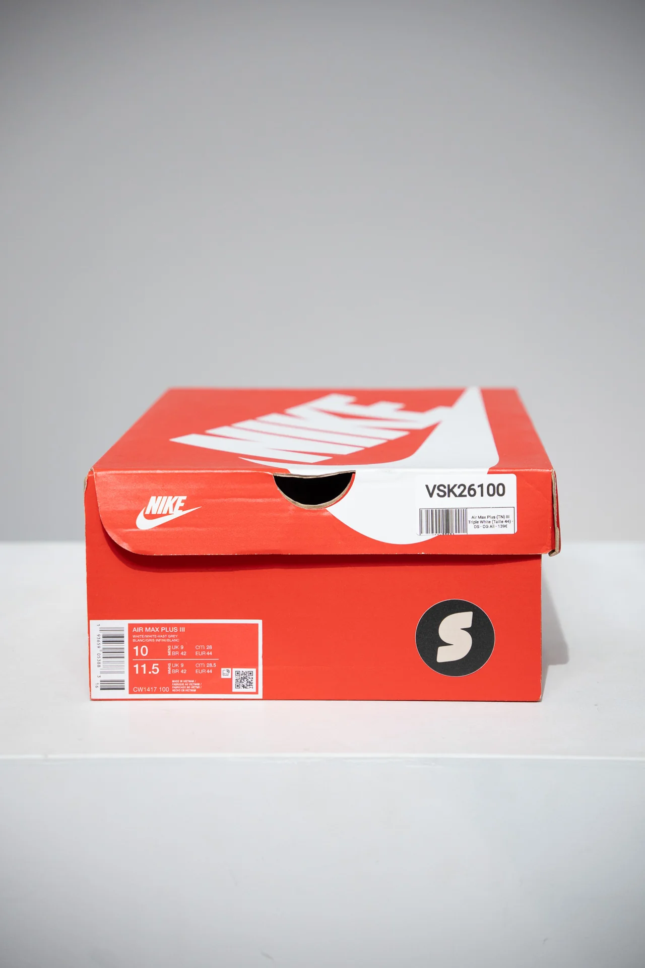 Air Max Plus (TN) III Triple White (Taille 44) - Image 4