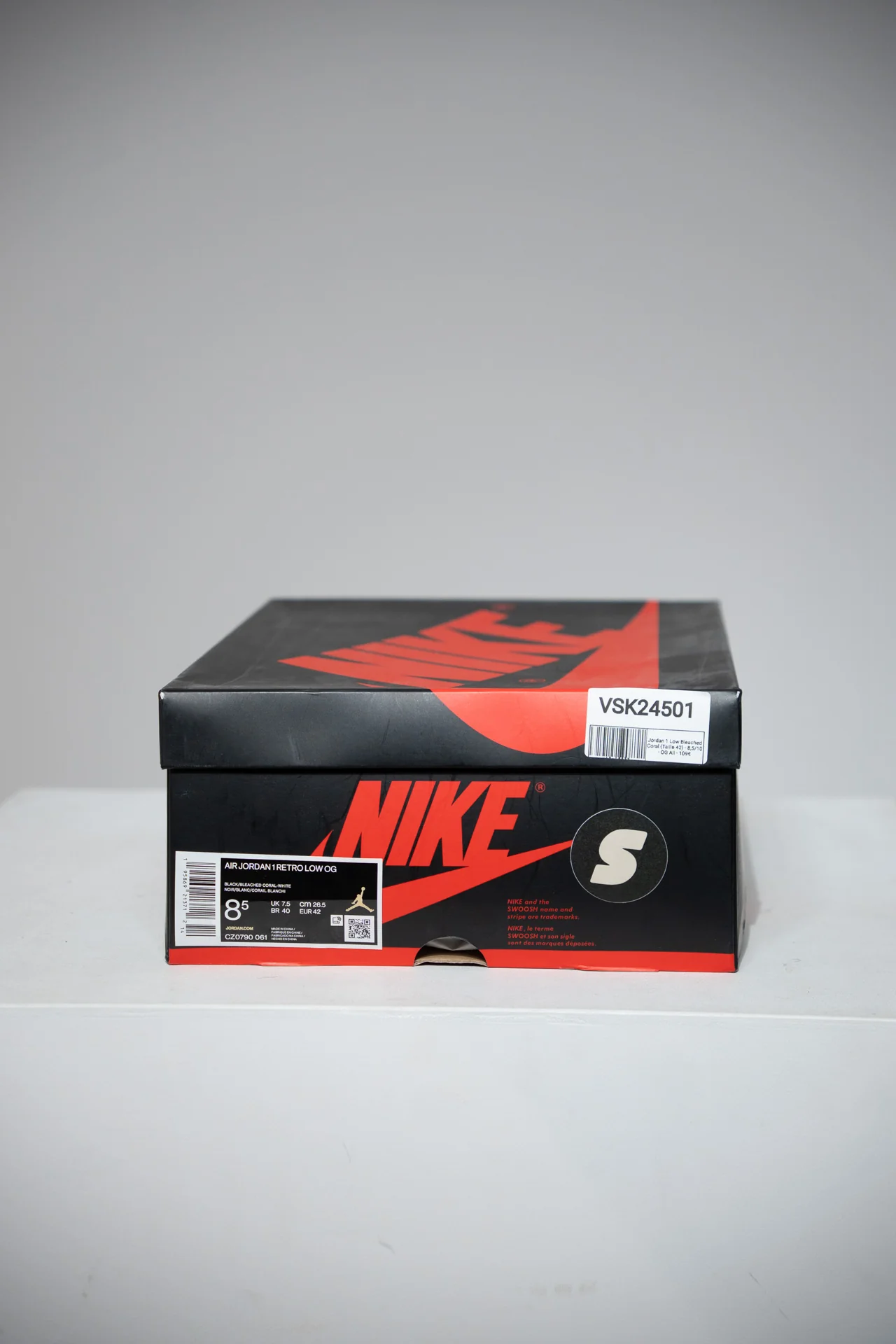 Jordan 1 Low Bleached Coral (Taille 42) - Image 5