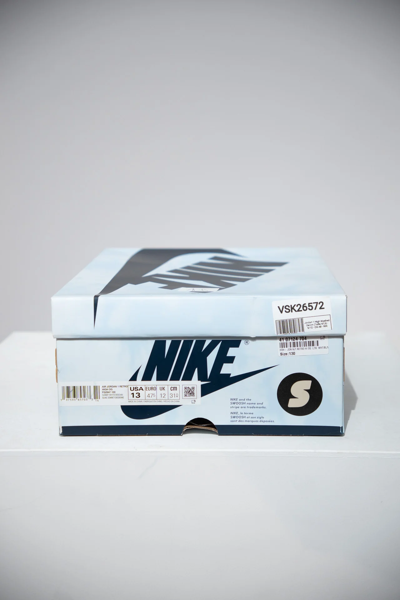 Jordan 1 High Washed Denim (Taille 47,5) - Image 5
