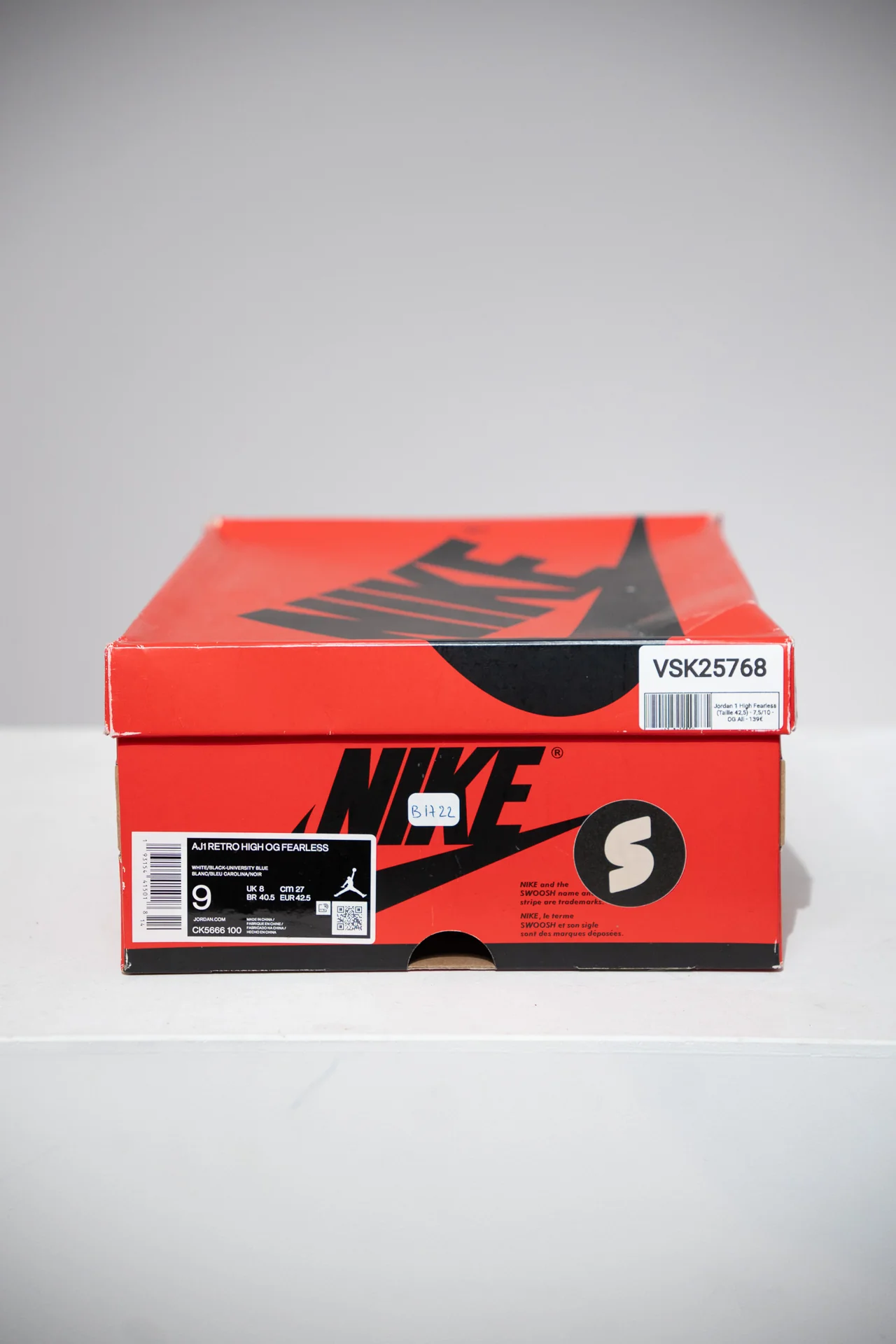 Jordan 1 High Fearless (Taille 42,5) - Image 2