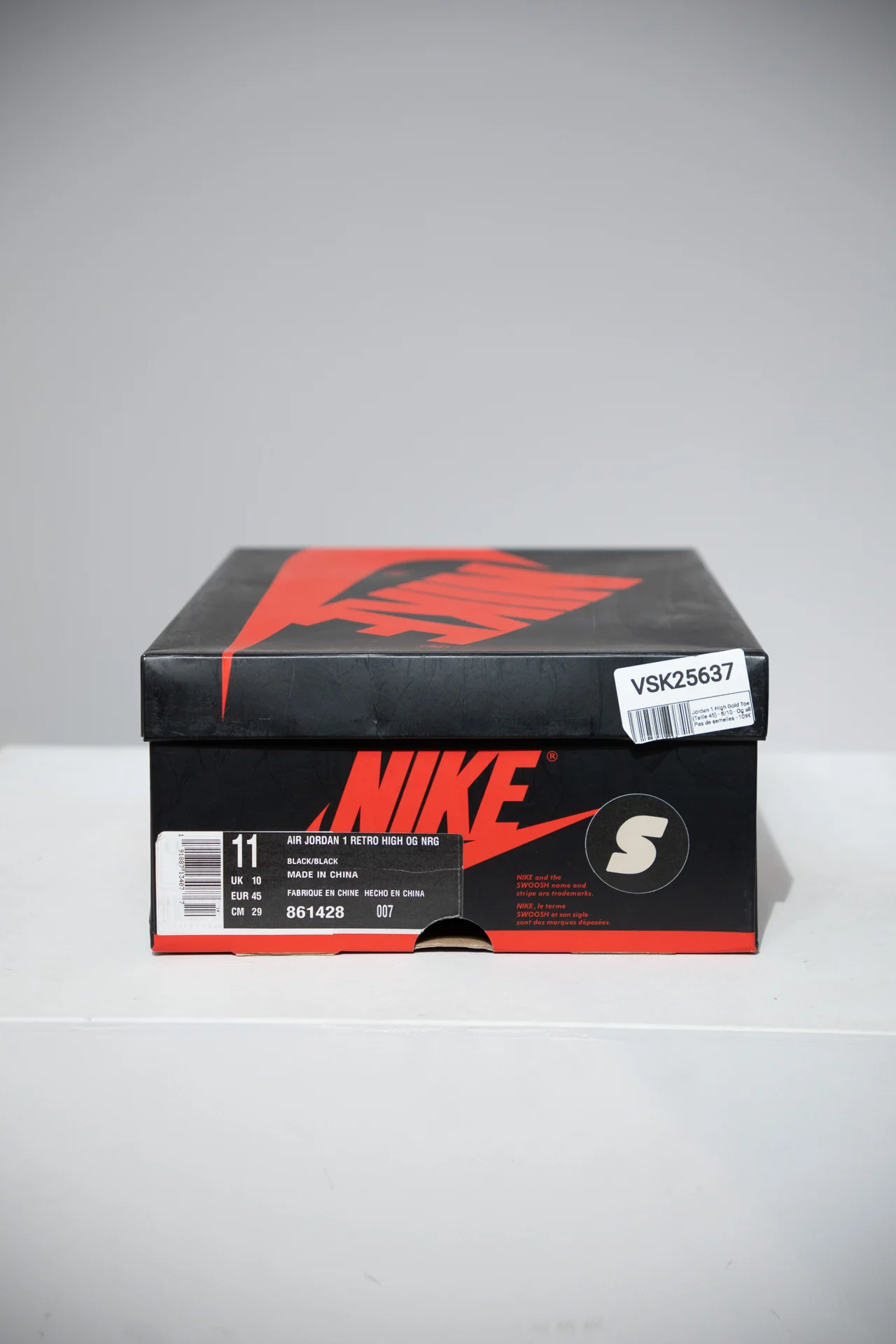 Jordan 1 High Gold Toe (Taille 45) - Image 4