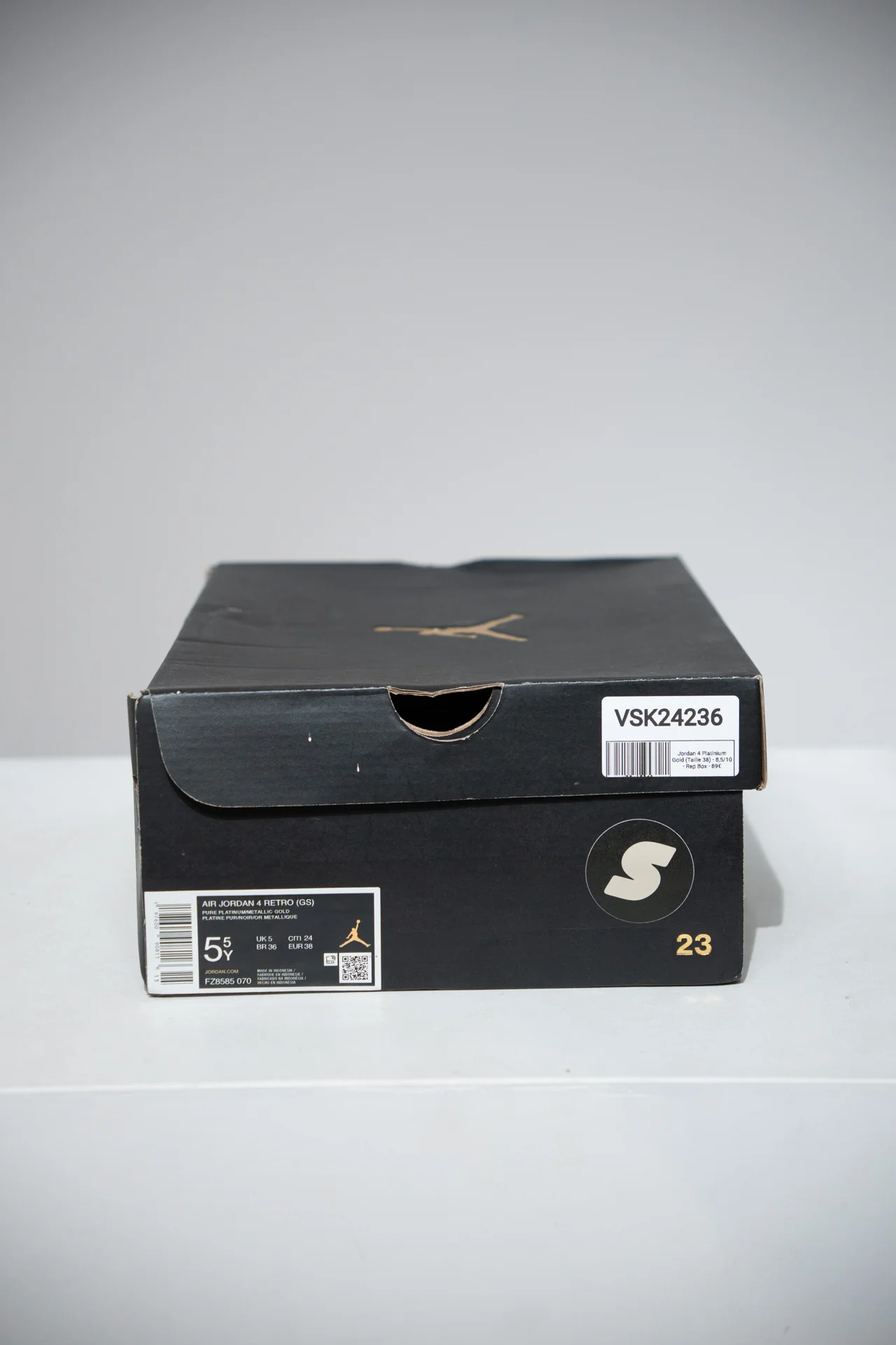 Jordan 4 Platinium Gold (Taille 38) - Image 5