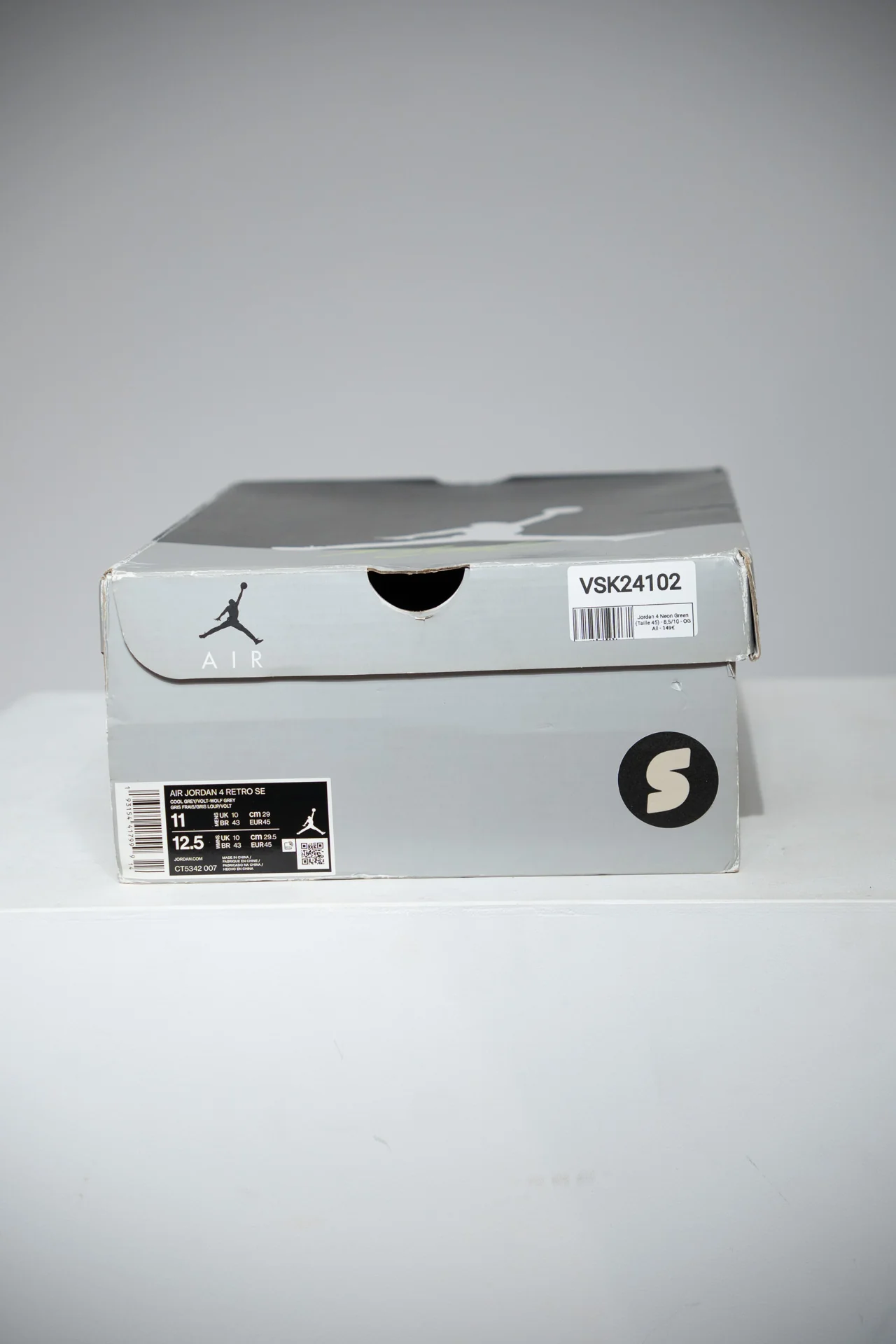 Jordan 4 Neon Green (Taille 45) - Image 5