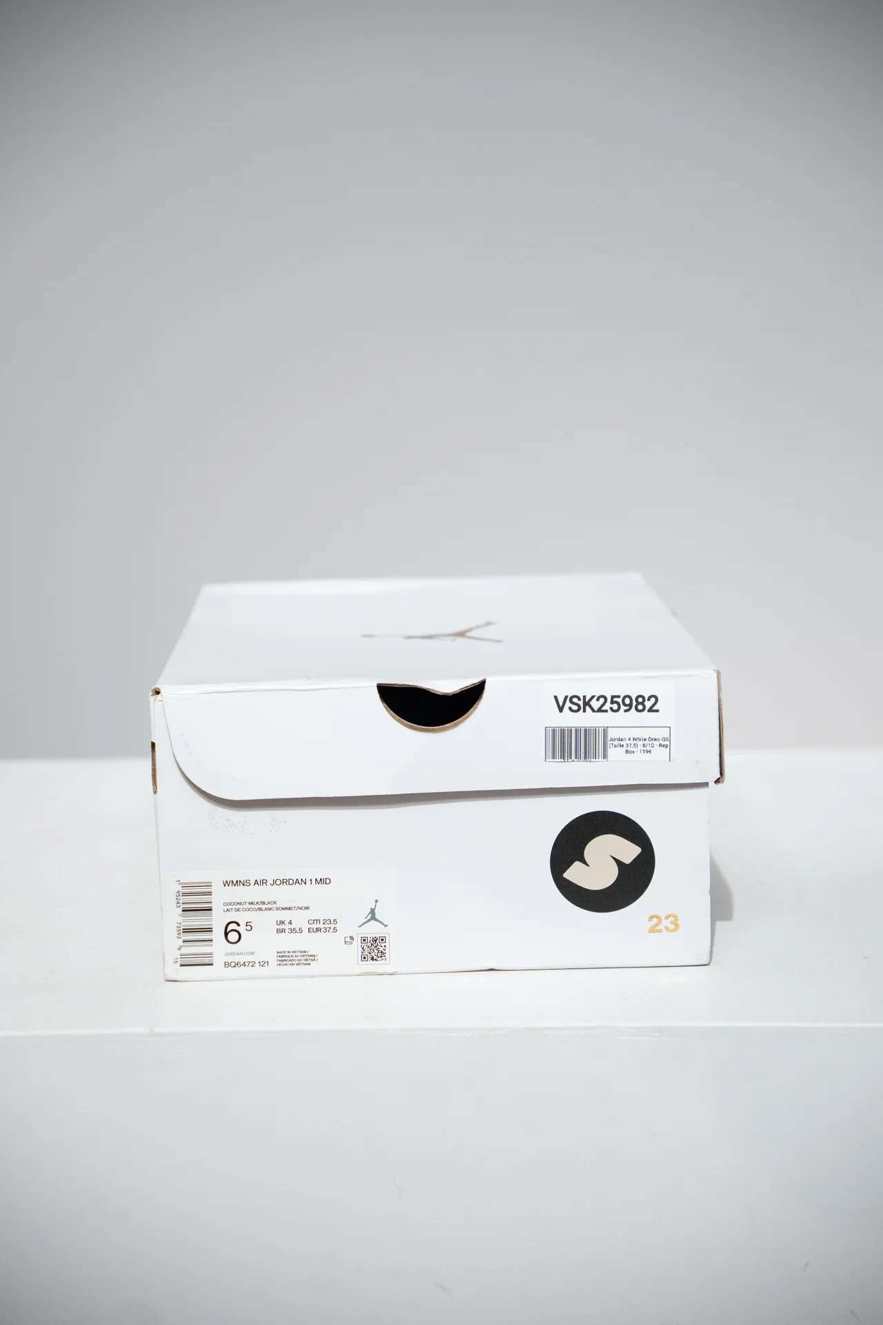 Jordan 4 White Oreo GS (Taille 37,5) - Image 5