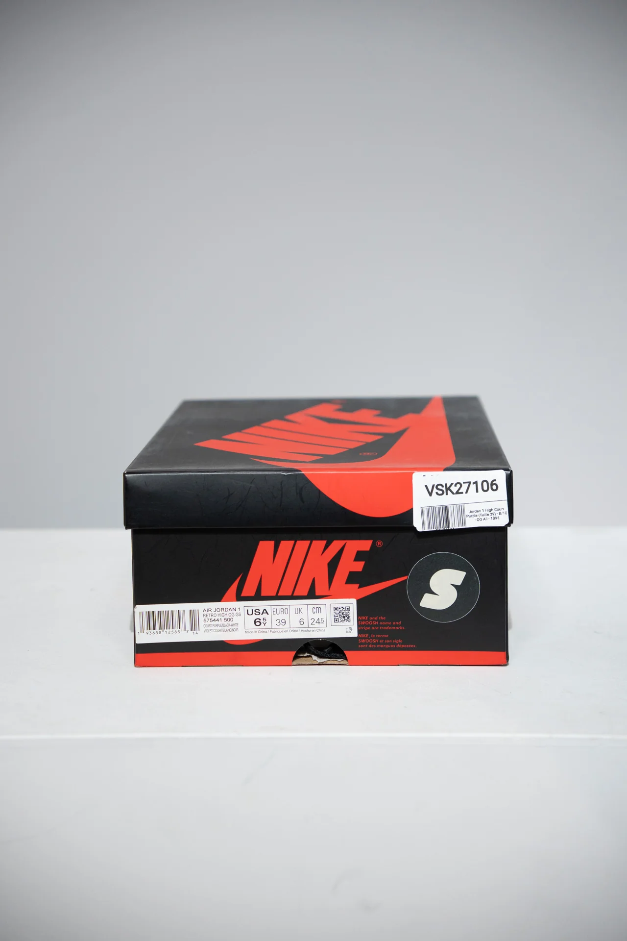 Jordan 1 High Court Purple (Taille 39) - Image 5