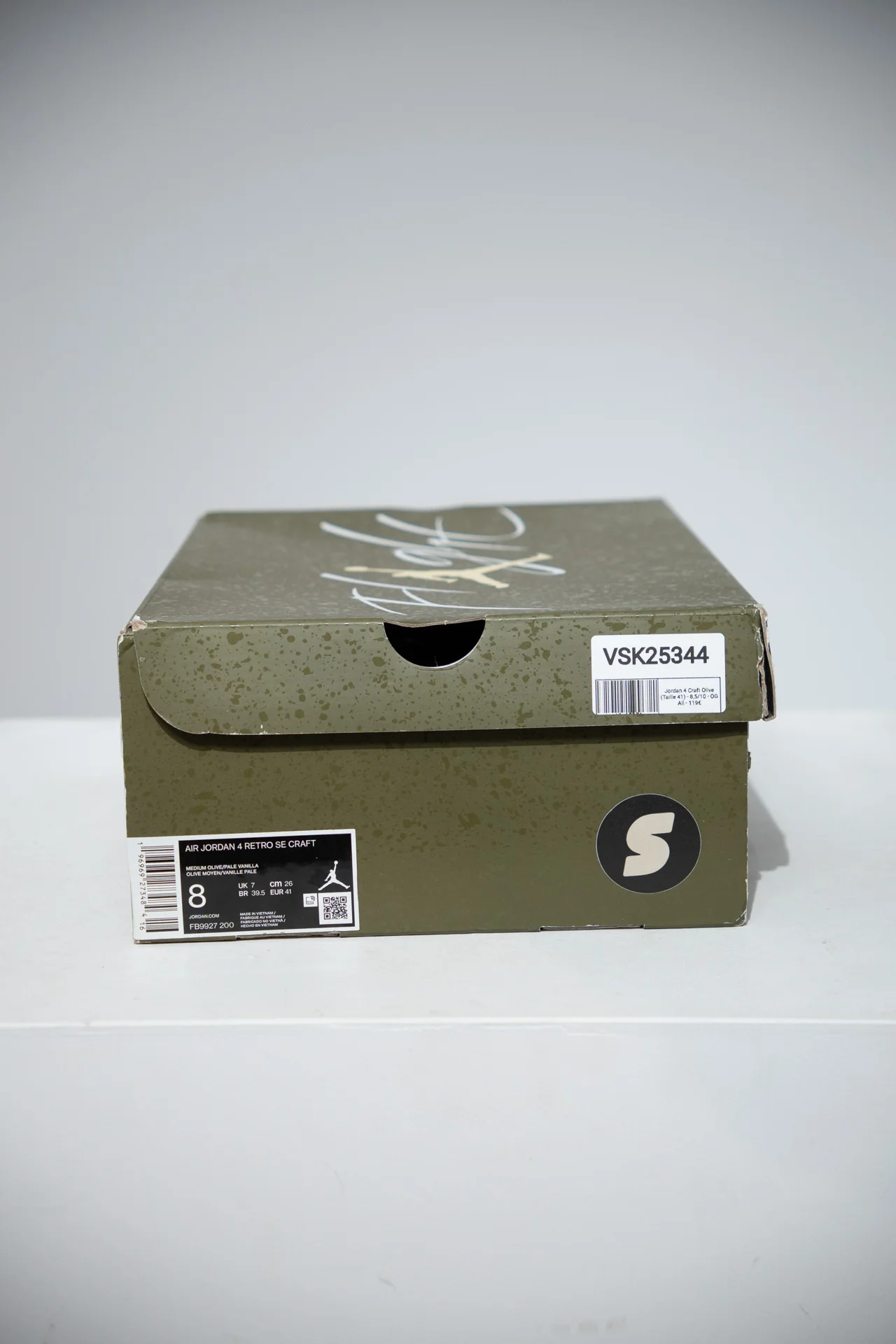 Jordan 4 Craft Olive (Taille 41) - Image 5