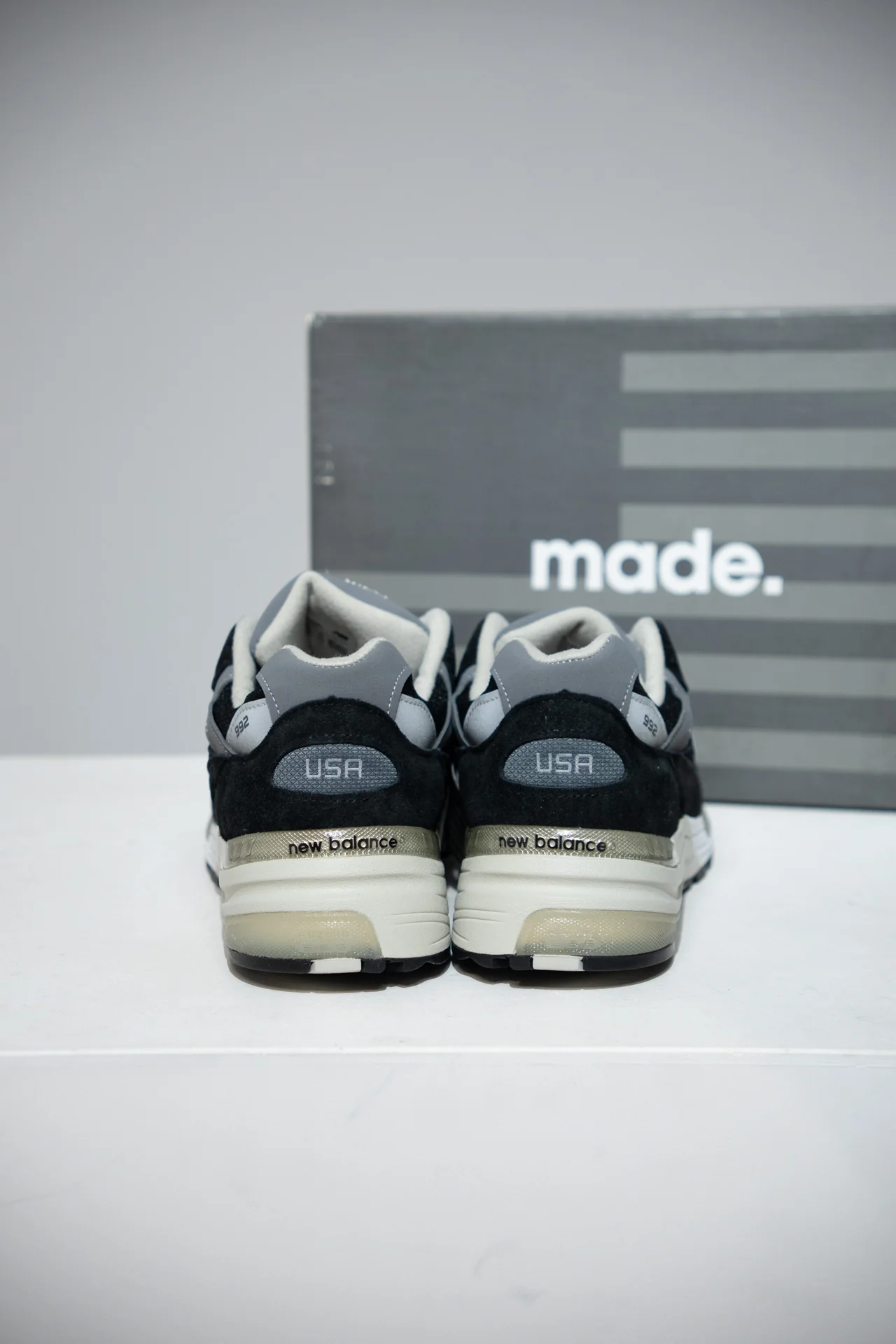 New Balance 992 Made In USA Black Grey (Taille 44) - Image 3